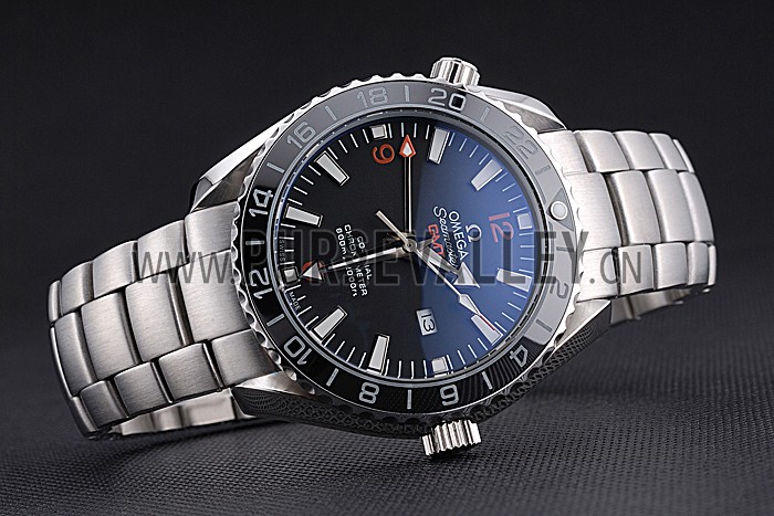Omega Seamaster Planet Ocean GMT Black Dial Stainless Steel Band 622392