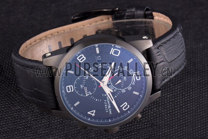 Montblanc Flyback Black Leather Band 621627