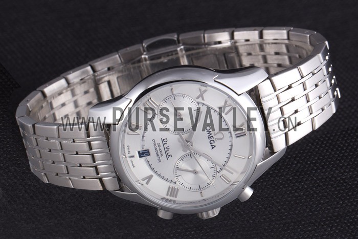 Omega DeVille Stainless Steel Links White Dial 621561