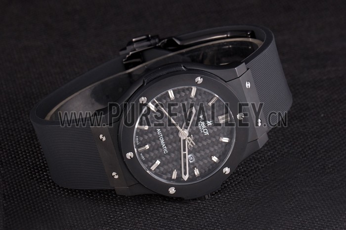 Hublot Big Bang Black Rubber Strap Black Checkered Dial 80193