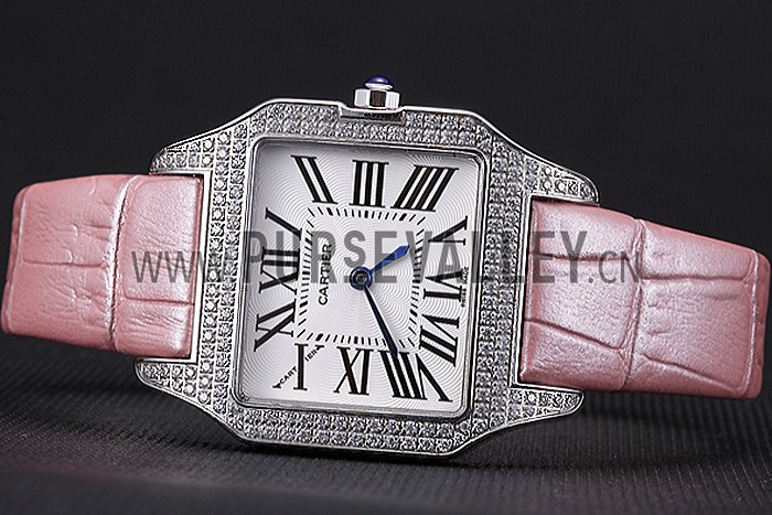 Cartier Santos 100 Diamond Silver Bezel 621910