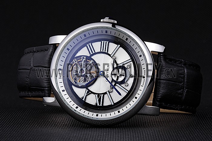 Cartier Rotonde Flying Tourbillon White Dial 621945