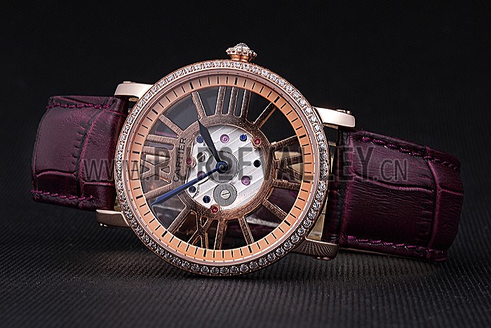Cartier Rotonde Skeleton Flying Tourbillon Purple 621963