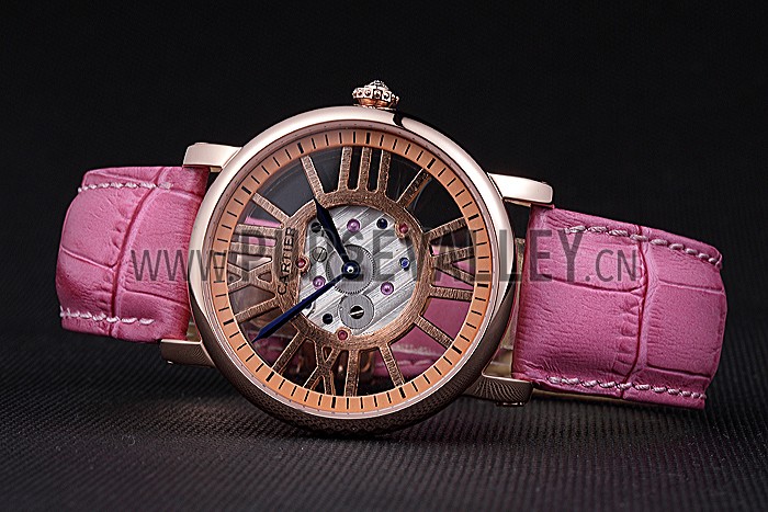 Cartier Rotonde Skeleton Flying Tourbillon Pink 621964