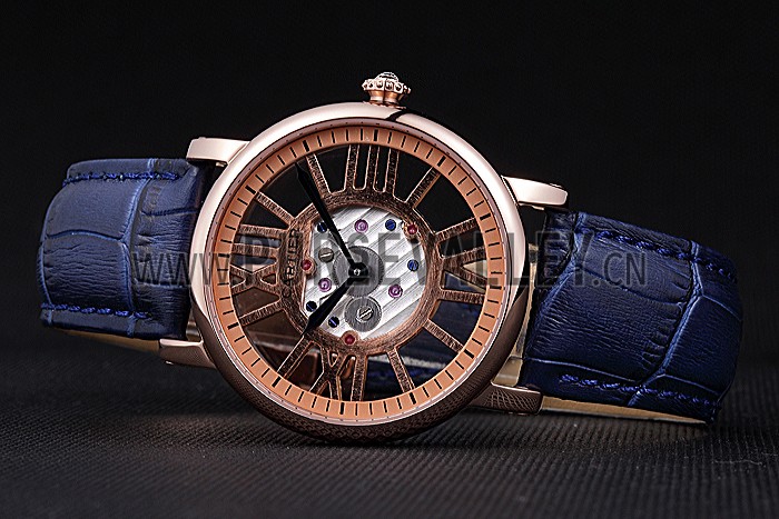 Cartier Rotonde Skeleton Flying Tourbillon Blue 621965