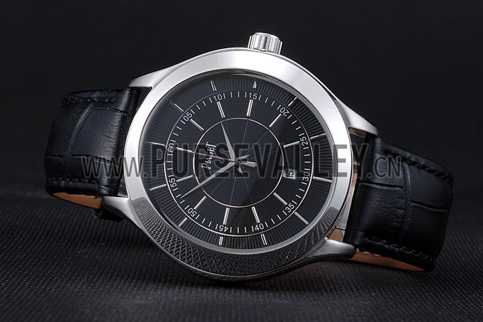 Piaget Gouverneur Stainless Steel Black Dial 621983