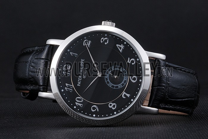 Patek Philippe Calatrava Stainless Steel Black Dial 621987