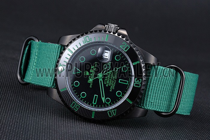 Rolex Stealth Submariner Green Nylon Strap 622009
