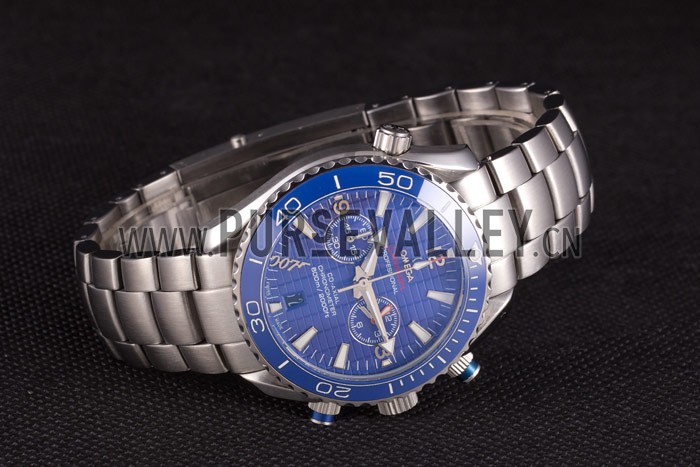 Omega James Bond Skyfall Chronometer Watch with Blue Dial and Blue Bezel om226 621378