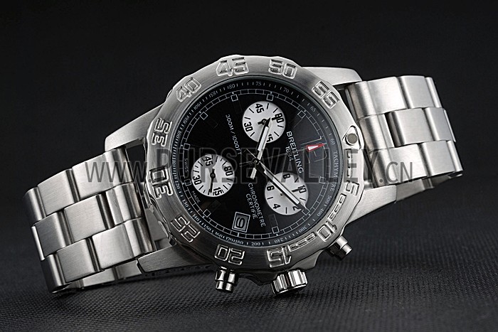 Breitling Colt Chronograph II Black Dial Stainless Steel Bracelet 622427