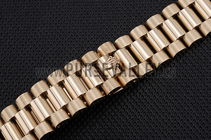 Rolex Polished and Brushed Gold Bracelet 622490