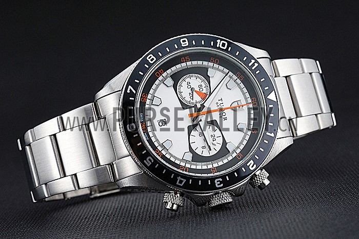 Tudor Heritage Chronograph White Dial Stainless Steel Bracelet 622417