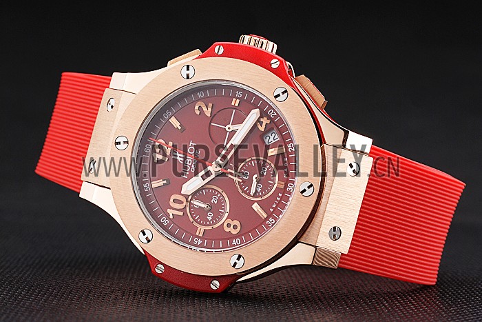 Hublot Big Bang Red Strap Red Dial Watch 98069