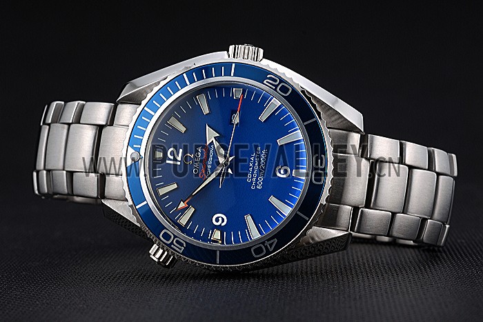 Omega Seamaster Planet Ocean Blue Dial Stainless Steel Bracelet 622537
