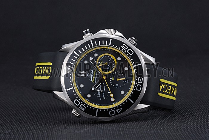 Omega Seamaster Planet Ocean Black Rubber Bracelet 622048