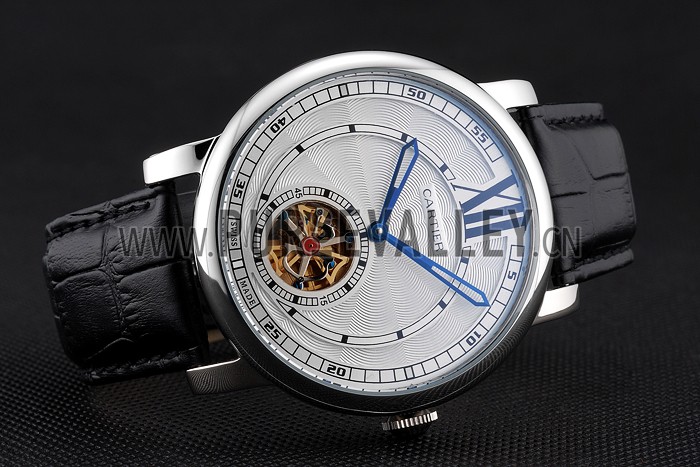 Cartier Rotonde Flying Tourbillon White Dial 621938