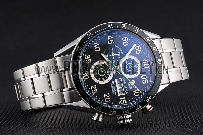 Carrera Black Dial Calibre 16 Link Tag Heuer Watch-tag140
