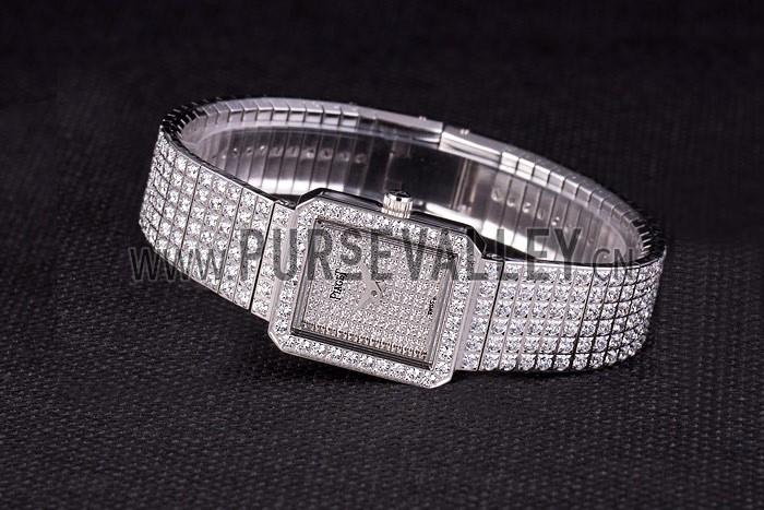 Piaget Swiss Limelight Diamonds Encrusted Stainless Steel Watch 80294