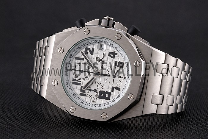 Audemars Piguet Royal Oak Offshore White Dial Stainless Steel Case And Bracelet