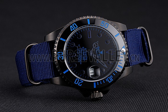 Rolex Stealth Submariner Blue Nylon Strap 622008