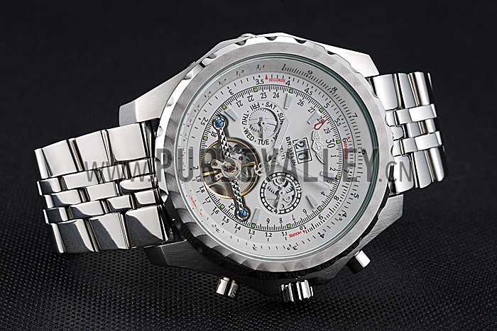 Breitling Bentley Mulliner Tourbillon White Dial Stainless Steel Case And Bracelet 622732
