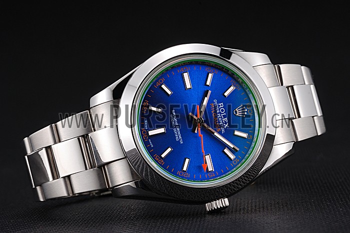 Rolex Milgauss Blue Dial Stainless Steel Case And Bezel 622838