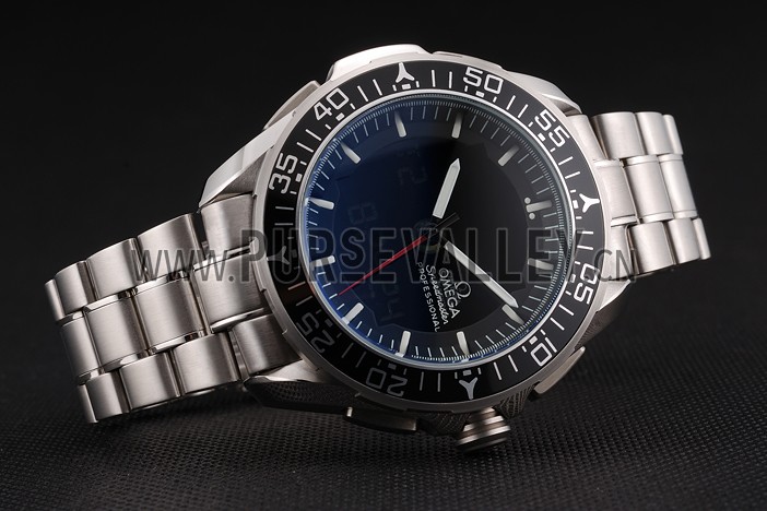 Omega Speedmaster Skywalker X-33 Black Dial White On Black Bezel Stainless Steel Case And Bracelet