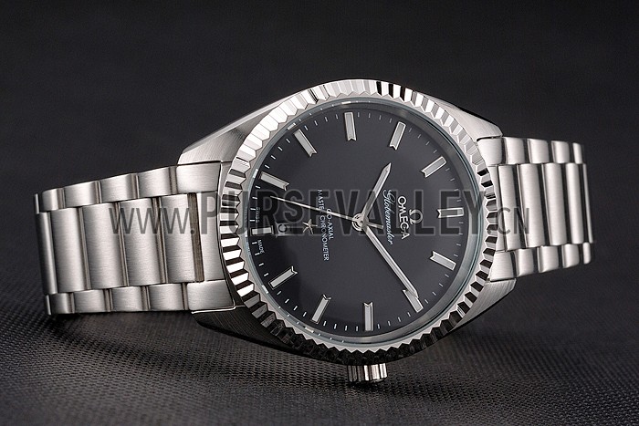 Omega Globemaster Black Dial Stainless Steel Case And Bracelet