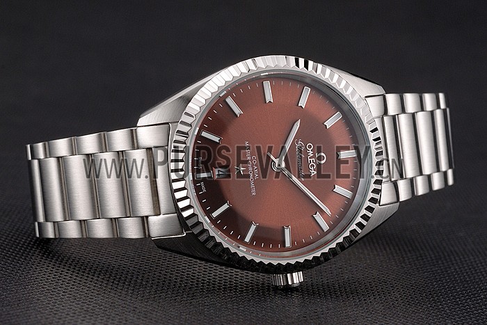 Omega Globemaster Brown Dial Stainless Steel Case And Bracelet