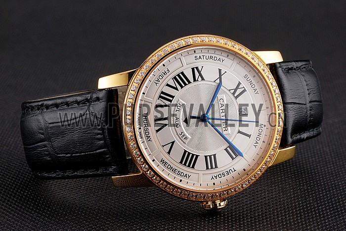 Swiss Cartier Ballon Bleu GMT Silver Dial Rose Gold Case And Bracelet