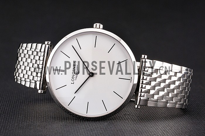Swiss Longines Grande Classique White Dial Stainless Steel Case And Bracelet