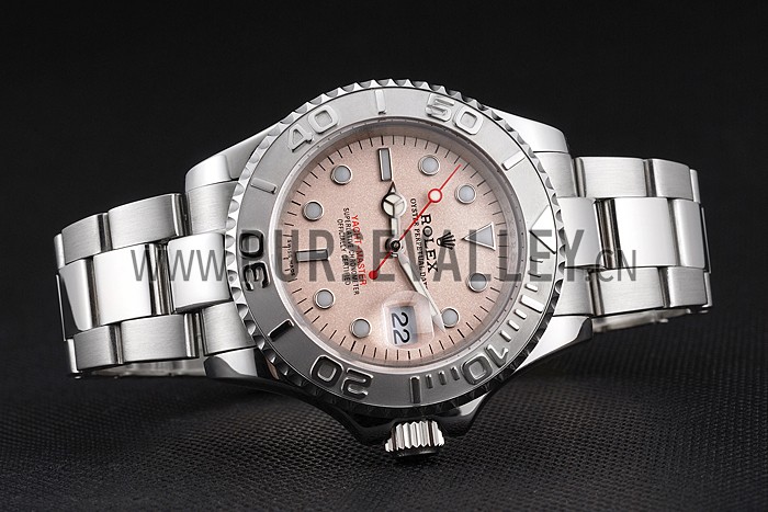Swiss Rolex Yacht-Master Champagne Dial Stainless Steel Case And Bracelet
