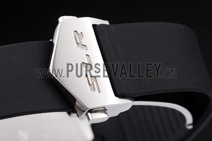 Tag Heuer Swiss SLR Tachymeter Bezel Black Rubber Strap White Dial