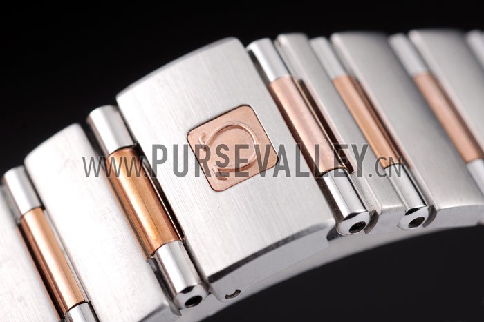 Omega Swiss Constellation Jewelry Rose Gold Case White Dial 98120