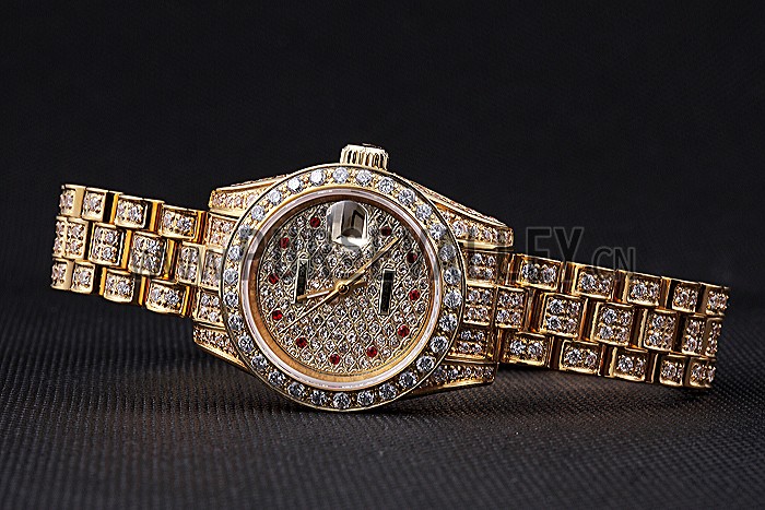 Swiss Rolex DateJust Diamond Dial Gold 622024