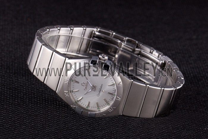 Omega Constellation Grey Dial Stainless Steel Band 621458