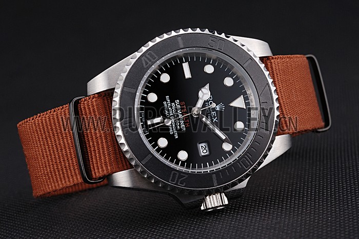 Rolex Submariner STEALTH MK III Brown Fabric Band rl425 621387