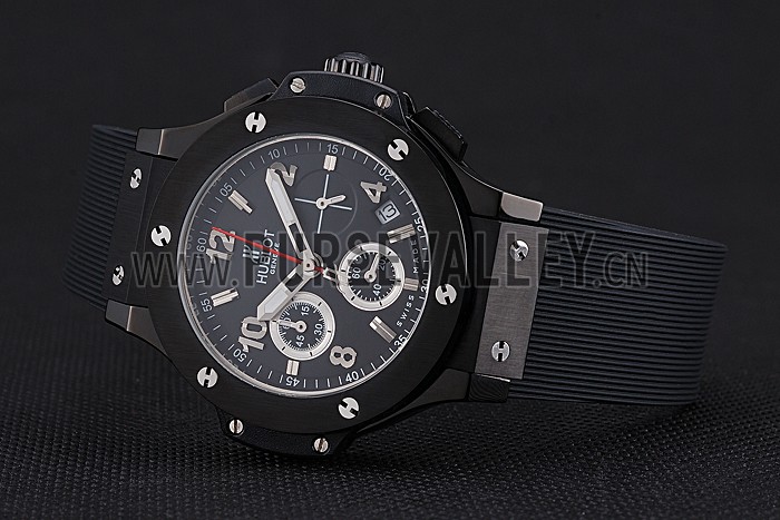 Hublot Big Bang Black Strap Black Dial Watch