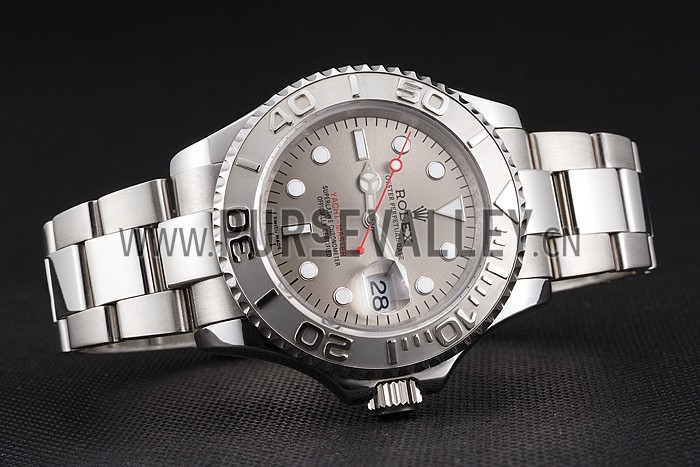 Swiss Rolex Yacht-Master Gray Dial Stainless Steel Case And Bracelet