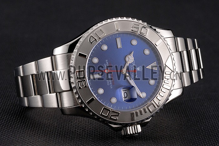 Rolex Yacht-Master Blue Dial Stainless Steel Case And Bracelet