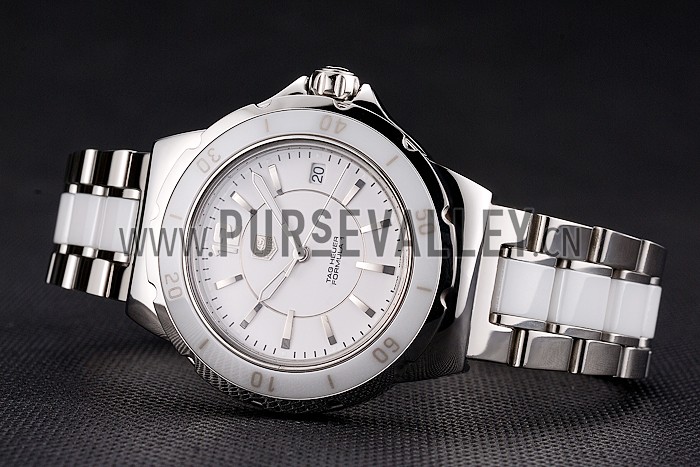 Tag Heuer Formula 1 White Ceramic Bezel White Dial
