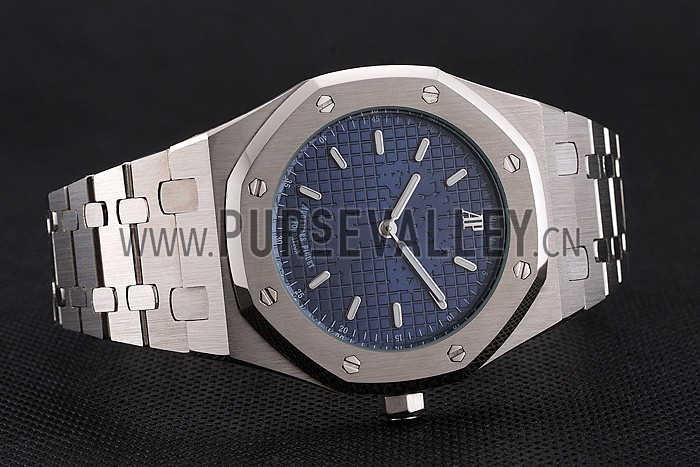 Audemars Piguet Royal Oak Fondation Blue Dial Stainless Steel Case And Bracelet