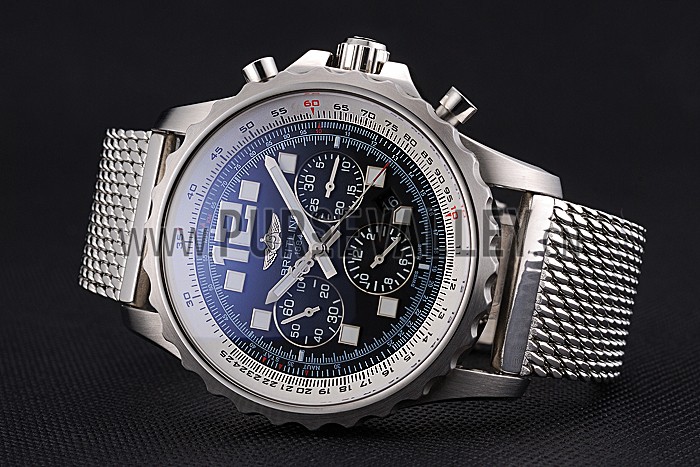 Swiss Breitling Professional Chronospace Black Dial Stainless Steel Case And Bracelet 622874