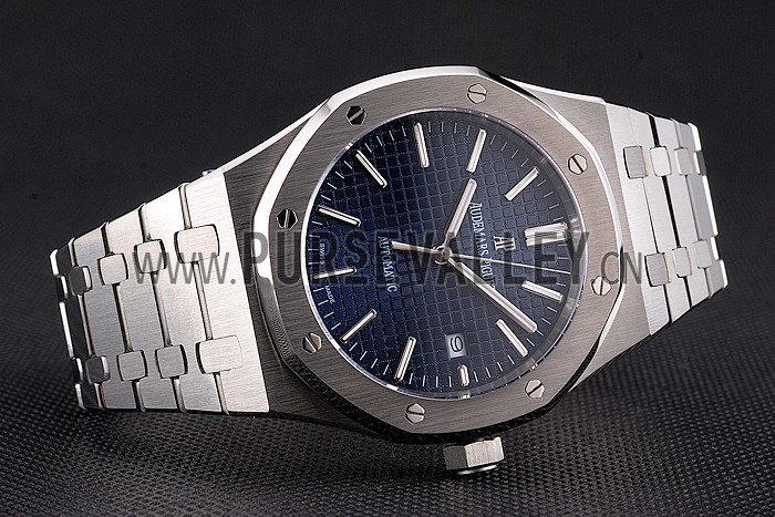 Swiss Audemars Piguet Royal Oak Blue Dial Stainless Steel Case And Bracelet
