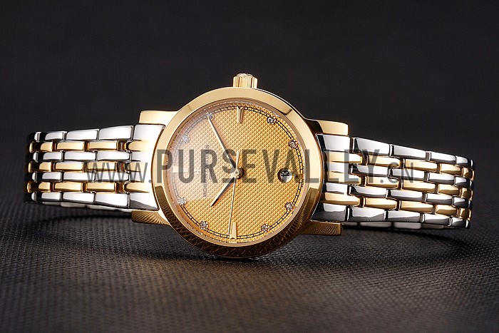 Vacheron Constantin Fine Gold Dial With Diamonds Gold Case Two Tone Bracelet