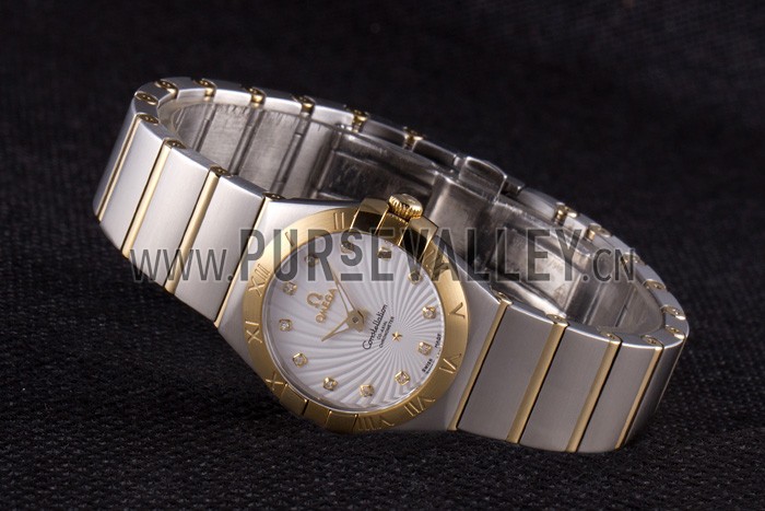 Omega Constellation Gold Bezel Two Tone Band som95 621475