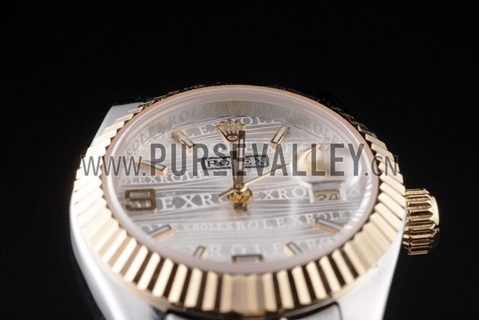 Rolex Datejust Two Tone Stainless Steel Yellow Gold Plated 98079