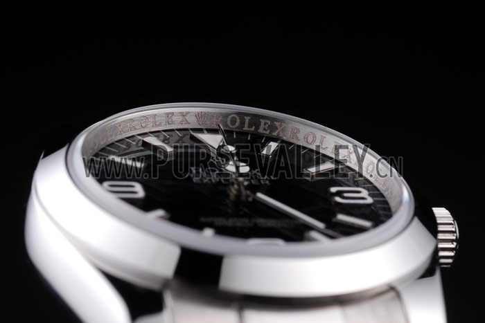 Rolex Explorer Polished Stainless Steel Black Dial 98087