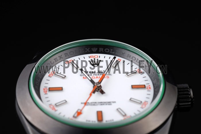 Rolex Milgauss Pro-Hunter Tinted Green Saphire White Dial