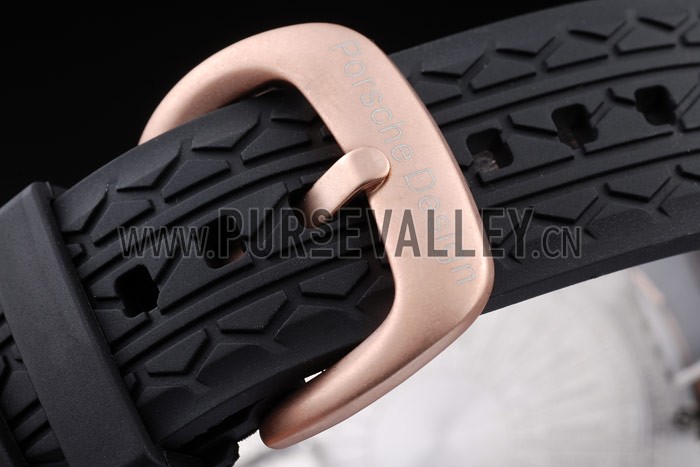 Porsche Regulator Power Reserve Rose Gold Case White Dial